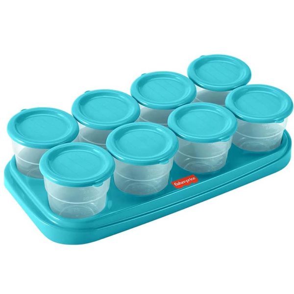 Potes p/ Congelar Papinha na Bandeja Prep&Fresh azul - Fisher Price - BB1080