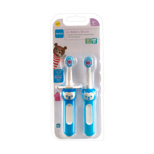 Escova Dental Dupla azul Baby's Brush - Mam - 8115 - Image 2