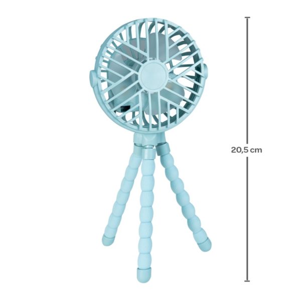 Mini Ventilador p/ Berço e Carrinho azul- Buba - 13210 - Image 3