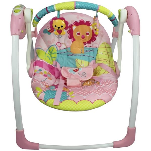 Cadeira de Descanso Automática c/ Timer Leão rosa médio - Mastela - 6519