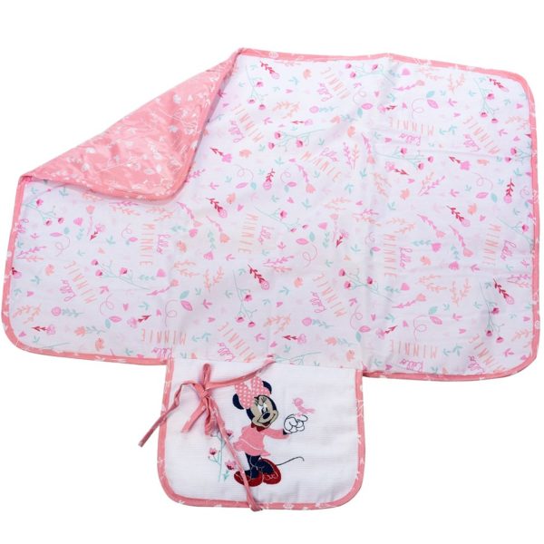 Trocador de Fraldas Portátil - Minnie Bordado rosa - Minasrey - 3947 - Image 2