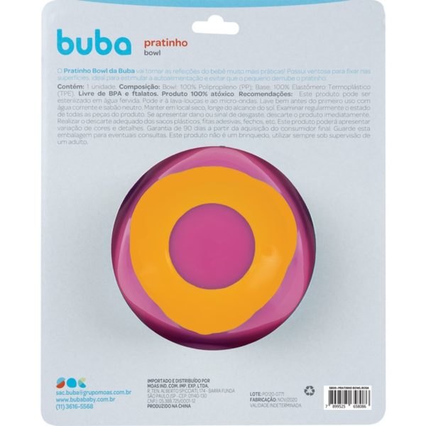 Pratinho Bowl c/ Ventosa rosa - Buba - 5808 - Image 8
