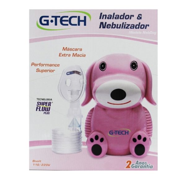 Inalador e nebulizador Nebdog rosa - G.tech - NEBDOGRS - Image 2
