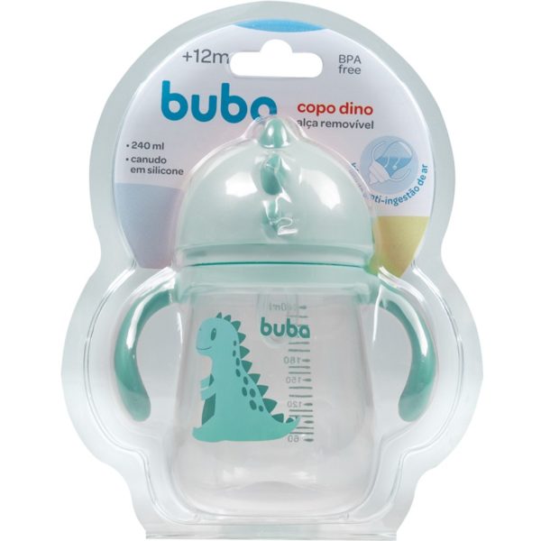 Copo Dino com Alça Removível verde água - Buba - 11826 - Image 9