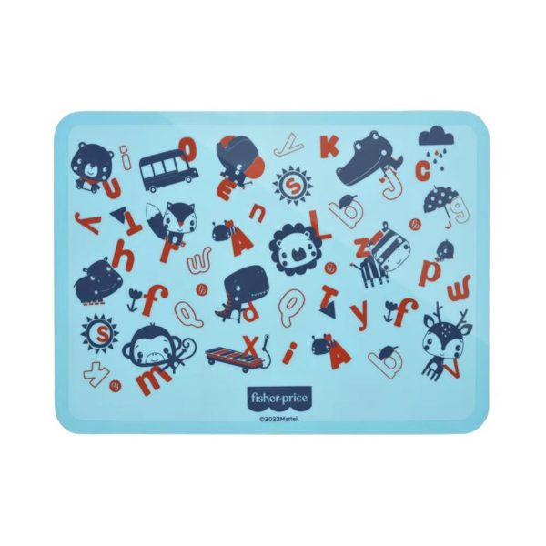 Lugar Americano de Silicone Estampado Yummy! azul - Fisher Price - BB1195