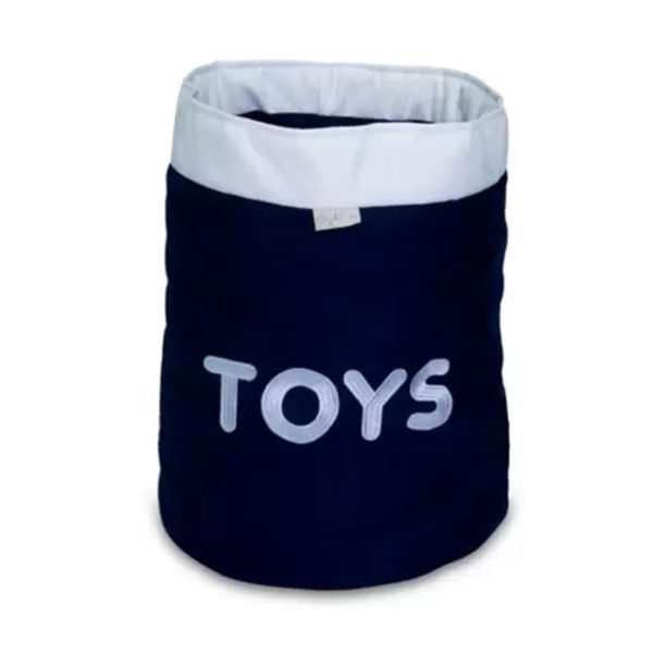Cesto Organizador p/ Brinquedos Toys azul marinho - Giz de Cor - 0003TAZ