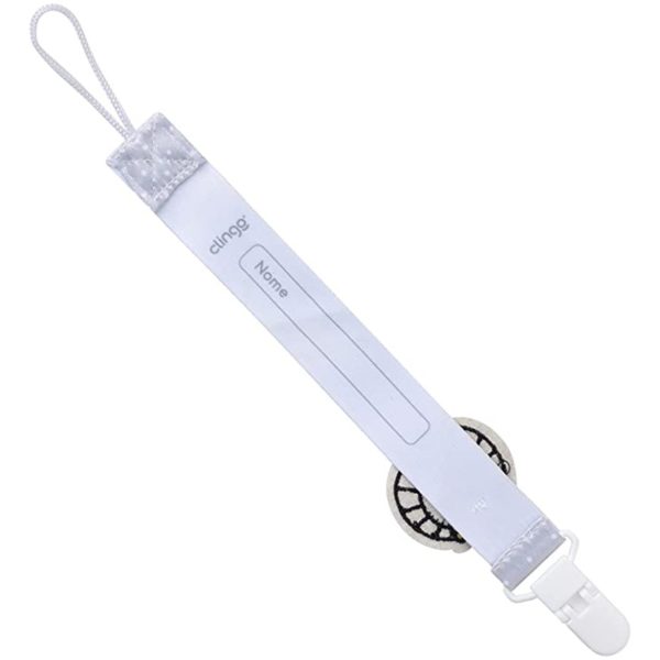 Prendedor de Chupeta Leão Cinza Poá – Clingo - C7027 - Image 4
