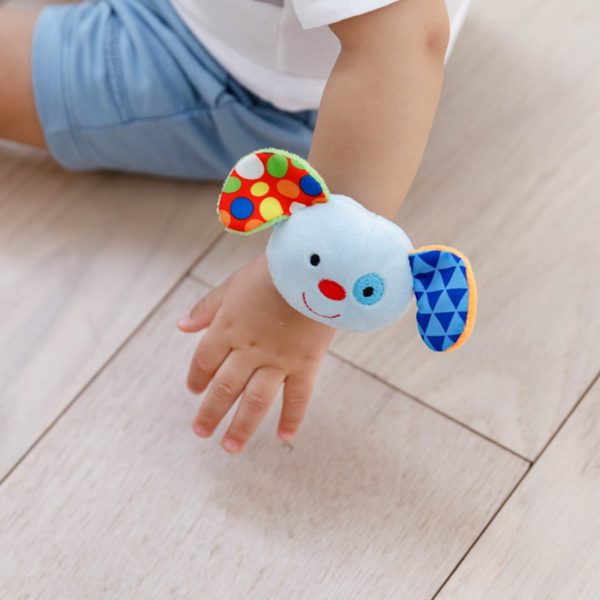 Pulseirinha Chocalho Baby Happy Zoo Cachorrinho azul - Buba - 09828C - Image 3