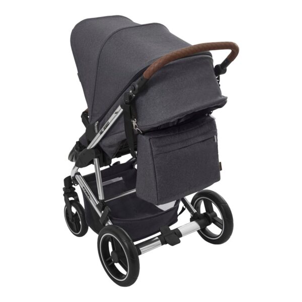 Carrinho c/ Moisés Travel System Como 4 Diamond Asphalt - Abc Design - 1200105-A - Image 4