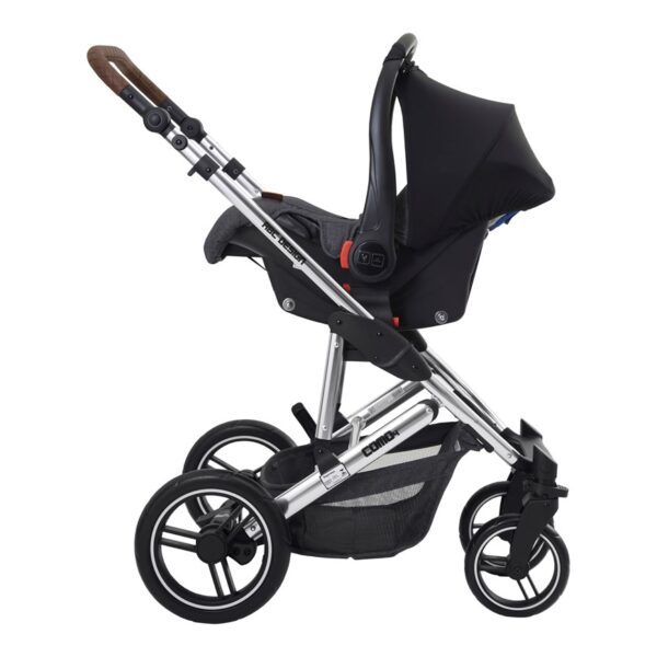 Carrinho c/ Moisés Travel System Como 4 Diamond Asphalt - Abc Design - 1200105-A - Image 2