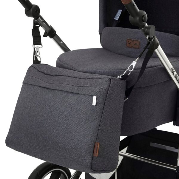 Carrinho c/ Moisés Travel System Como 4 Diamond Asphalt - Abc Design - 1200105-A - Image 3