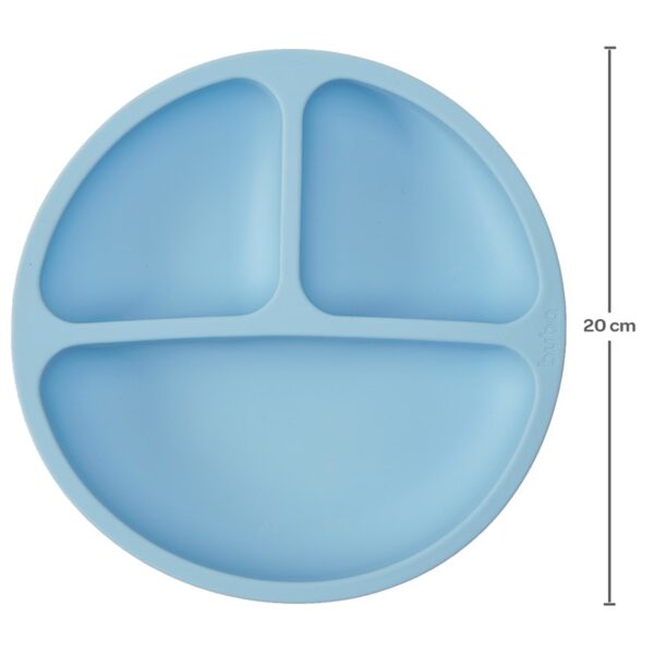 Pratinho em Silicone c/ Ventosas e Divisórias Azul - Buba - 15630 - Image 2