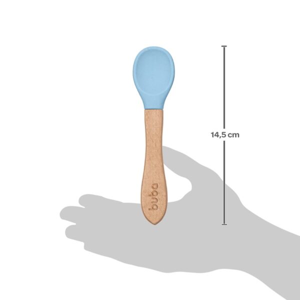 Colher em Silicone e Bambu Azul - Buba - 15822 - Image 2