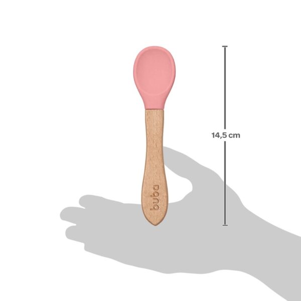 Colher em Silicone e Bambu Rosa - Buba - 15823 - Image 2