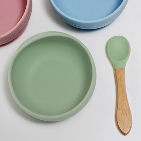Colher em Silicone e Bambu Verde - Buba - 15824 - Image 3