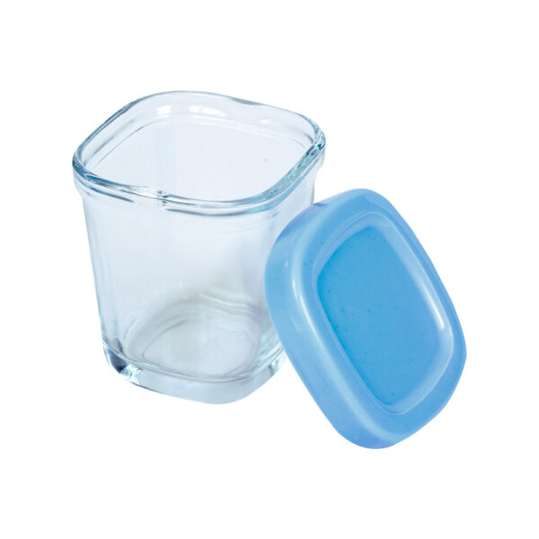 Potes de Vidro p/ Leite e Papinha 150 ml Azul - Clingo - C2410 - Image 3