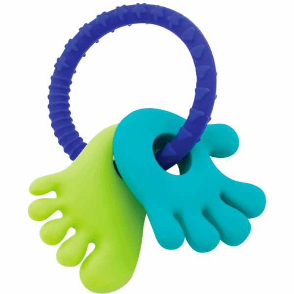 Mordedor em Silicone Mãozinha e Pezinho Azul e Verde - Buba - 11936 - Image 2