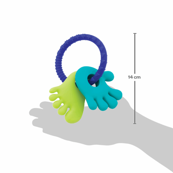Mordedor em Silicone Mãozinha e Pezinho Azul e Verde - Buba - 11936 - Image 4