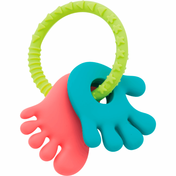 Mordedor em Silicone Mãozinha e Pezinho Rosa e Azul - Buba - 11937 - Image 2