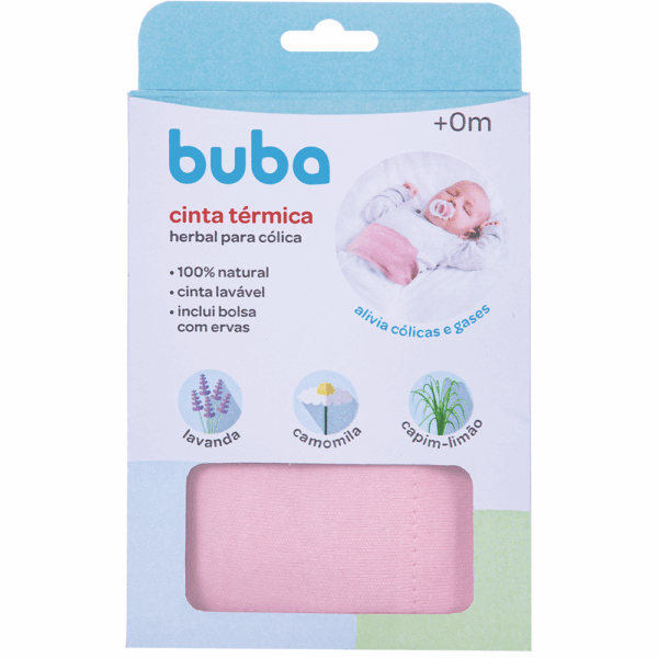 Cinta Térmica Herbal p/ Cólica Rosa - Buba - 14187