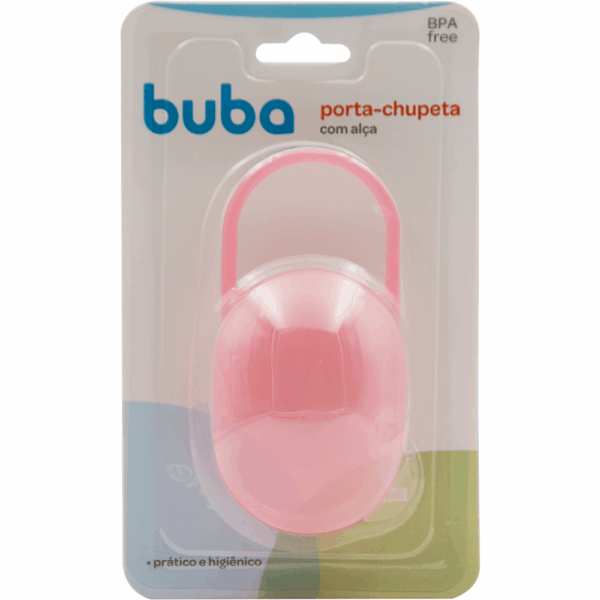 Porta-Chupetas c/ Alça Rosa - Buba - 14467