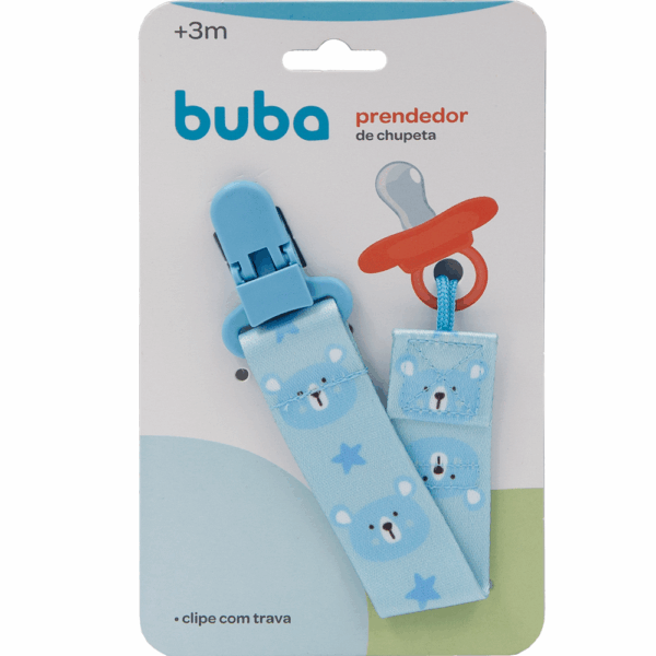 Prendedor de Chupeta Ursinho Azul - Buba - 14495