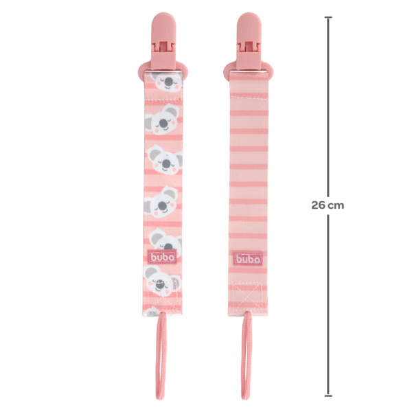 Kit Prendedor de Chupeta Coala Rosa c/ 2un - Buba - 14496 - Image 6