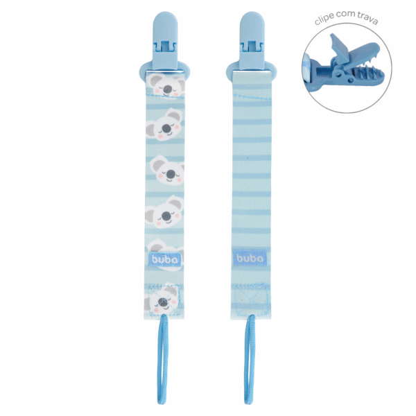 Kit Prendedor de Chupeta Coala Azul c/ 2un - Buba - 14497 - Image 3