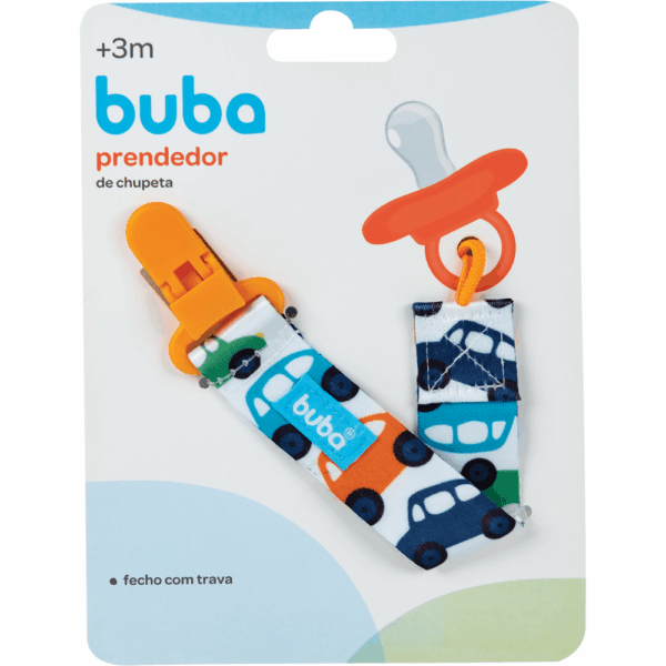 Prendedor de Chupeta Carrinho - Buba - 7478